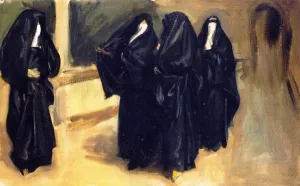 Four Arab Women by John Singer Sargent - Oil Painting Reproduction