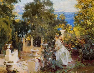 Garden in Corfu by John Singer Sargent - Oil Painting Reproduction