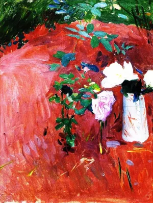 Garden Sketch by John Singer Sargent - Oil Painting Reproduction