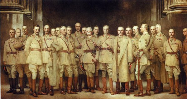 General Officers of World War I by John Singer Sargent - Hand-Painted Oil Painting Reproduction