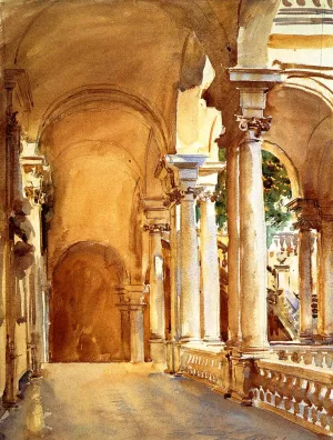 Genoa, the University by John Singer Sargent - Oil Painting Reproduction