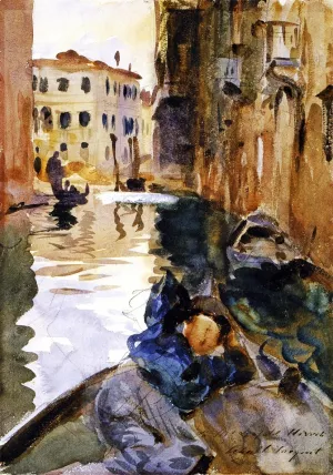 Gondolier Resting painting by John Singer Sargent