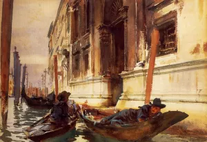 Gondolier's Siesta painting by John Singer Sargent