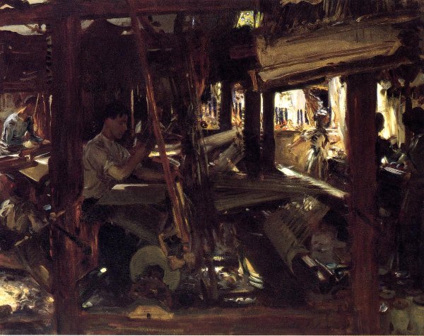 Granada: The Weavers by John Singer Sargent - Hand-Painted Oil Painting Reproduction