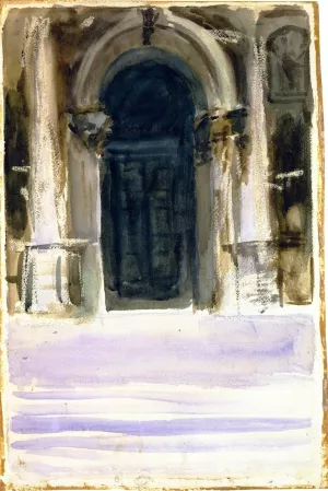 Green Door, Santa Maria della Salute Oil painting by John Singer Sargent