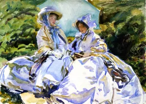 Group in Simplon by John Singer Sargent - Oil Painting Reproduction