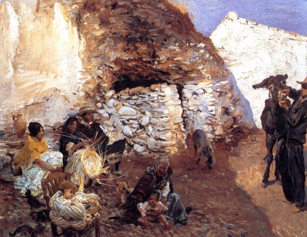 Main Product Photo of Gypsy Encampment Painting by John Singer Sargent