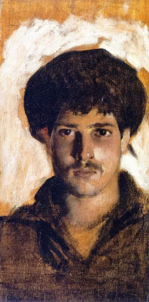 Head of a Young Man by John Singer Sargent - Oil Painting Reproduction