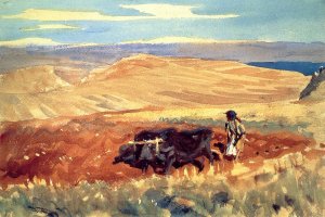 Hills of Galilee by John Singer Sargent Oil Painting