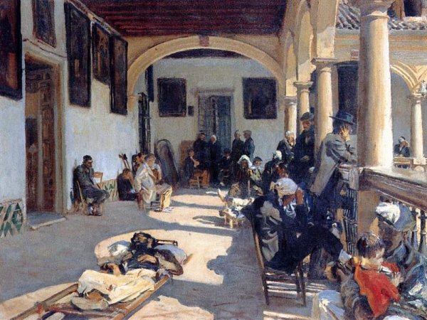 Hospital at Granada by John Singer Sargent - Hand-Painted Oil Painting Reproduction