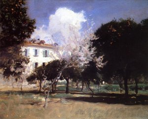 House and Garden Oil painting by John Singer Sargent