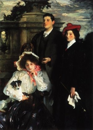 Hylda, Almina and Conway, Children of Asher Wertheimer Oil painting by John Singer Sargent