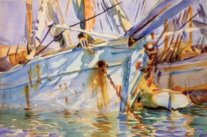 In a Levantine Port by John Singer Sargent - Oil Painting Reproduction