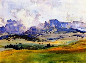 In the Dolomited by John Singer Sargent Oil Painting