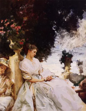 In the Garden, Corfu painting by John Singer Sargent