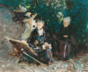 In the Generalife by John Singer Sargent Oil Painting
