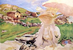 In the Simplon Pass by John Singer Sargent Oil Painting