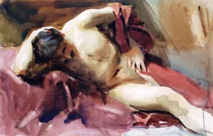 Italian Model by John Singer Sargent - Oil Painting Reproduction