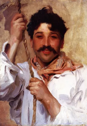 Italian with a Rope by John Singer Sargent - Oil Painting Reproduction