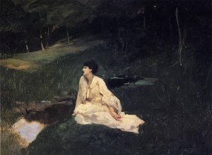 Judith Gautier also known as By the River or Resting by a Spring by John Singer Sargent Oil Painting