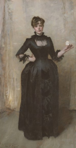 Lady With The Rose by John Singer Sargent Oil Painting