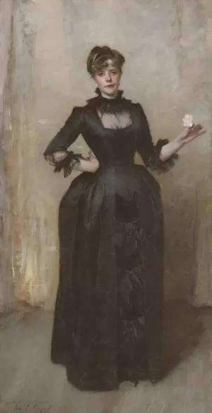 Lady With The Rose by John Singer Sargent Oil Painting