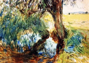Landscape at Calcot by John Singer Sargent Oil Painting