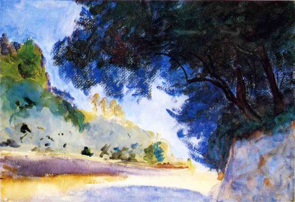 Landscape, Olive Trees, Corfu by John Singer Sargent - Hand-Painted Oil Painting Reproduction
