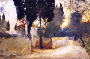 Landscape Sketch by John Singer Sargent Oil Painting