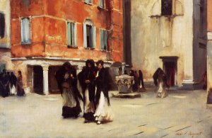 Leaving Church, Campo San Canciano, Venice by John Singer Sargent Oil Painting