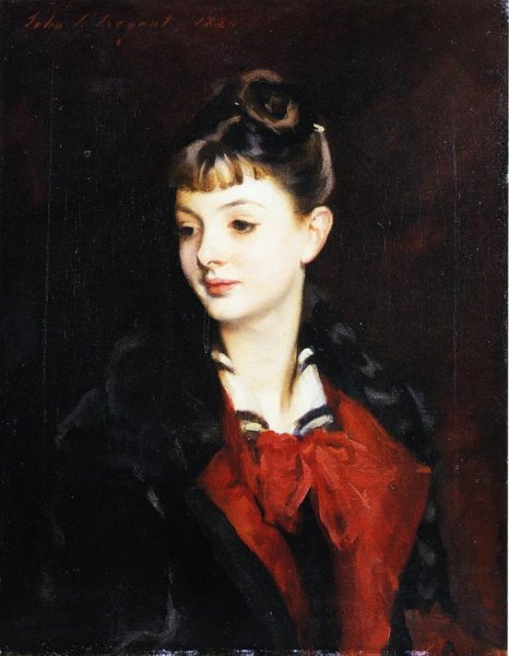 Mademoiselle Suzanne Poirson by John Singer Sargent - Hand-Painted Oil Painting Reproduction