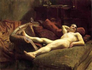 Male Model Resting by John Singer Sargent Oil Painting