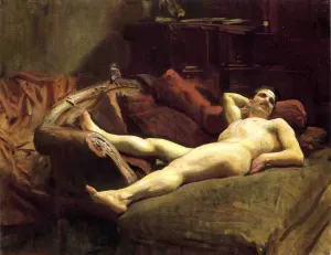 Male Model Resting painting by John Singer Sargent