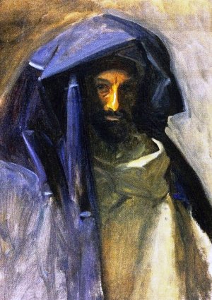 Man in a Blue Mantle Oil painting by John Singer Sargent