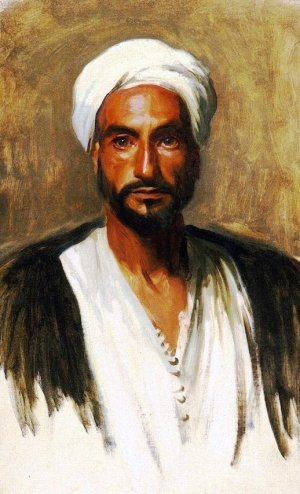 Man with a White Turban by John Singer Sargent Oil Painting