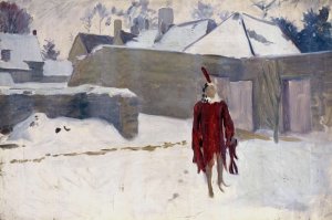 Mannikin in the Snow by John Singer Sargent Oil Painting