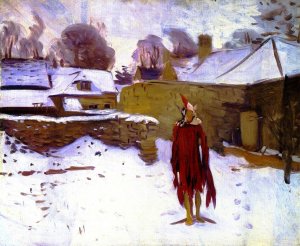 Mannikin in the Snow by John Singer Sargent Oil Painting