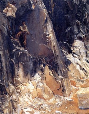 Marble Quarries at Carrara by John Singer Sargent Oil Painting