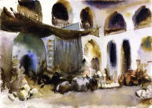 Marketplace by John Singer Sargent Oil Painting