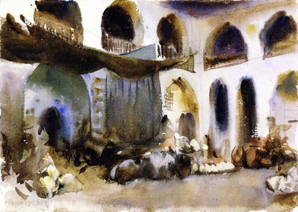 Main Product Photo of Marketplace Painting by John Singer Sargent