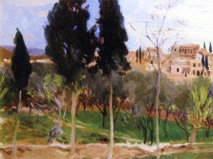 Mediterranean Landscape by John Singer Sargent Oil Painting