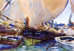 Melon Boats by John Singer Sargent Oil Painting