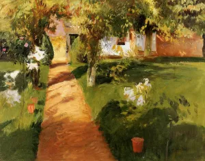 Millet's Garden by John Singer Sargent Oil Painting
