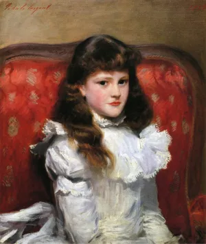 Miss Cara Burch by John Singer Sargent Oil Painting