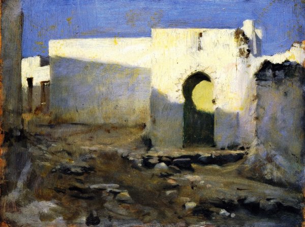 Main Product Photo of Moorish Buildings in Sunlight Painting by John Singer Sargent