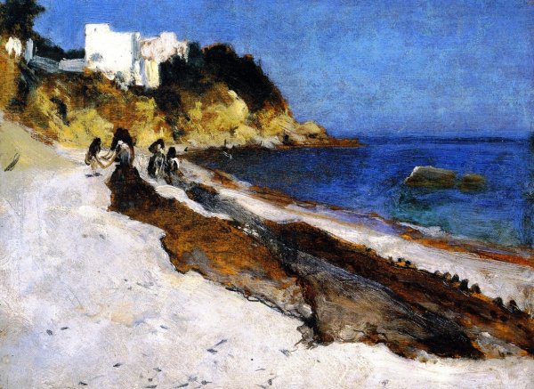 Main Product Photo of Moroccan Beach Scene Painting by John Singer Sargent