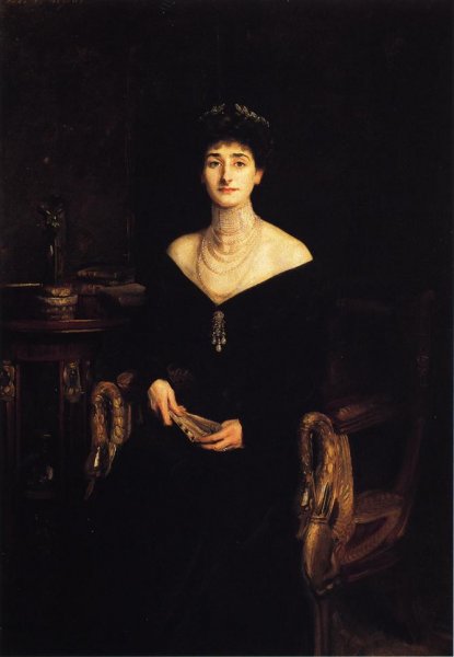 Mrs. Ernest G. Raphael Florence Cecilia Sassoon by John Singer Sargent - Hand-Painted Oil Painting Reproduction