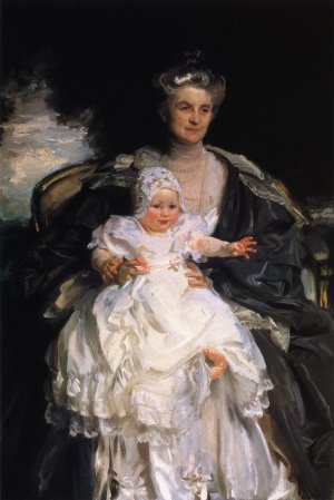 Mrs. Henry Phipps and Her Granson Winston by John Singer Sargent Oil Painting