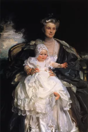 Mrs. Henry Phipps and Her Granson Winston by John Singer Sargent - Oil Painting Reproduction