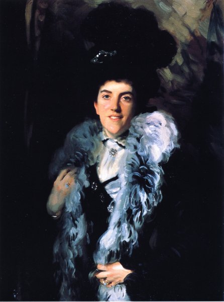 Mrs. John William Crombie Minna Watson by John Singer Sargent - Hand-Painted Oil Painting Reproduction